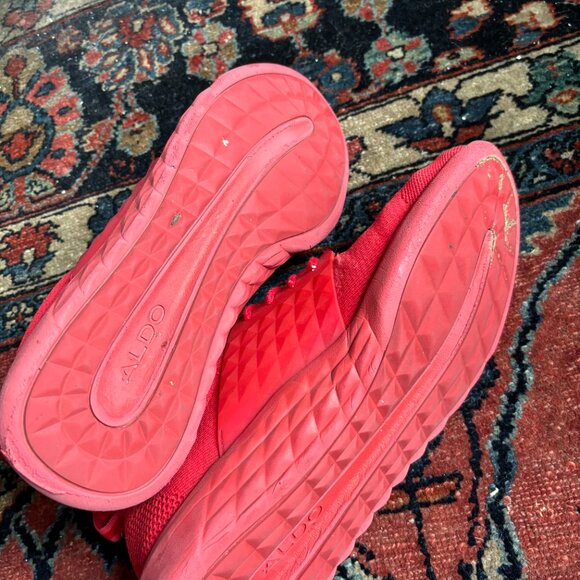 ALDO Red Summer Mesh Sneakers – Size 43 (US 10 / UK 9) - Picture 3 of 6